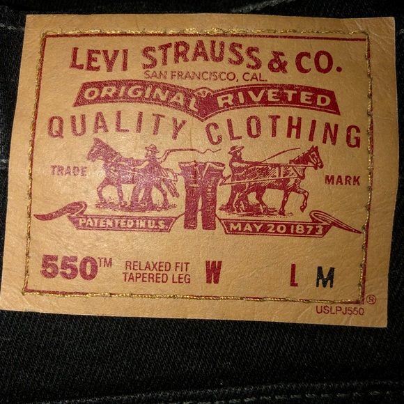 Levi’s Vintage High Waisted 550 Cotton Jeans - Picture 7 of 10